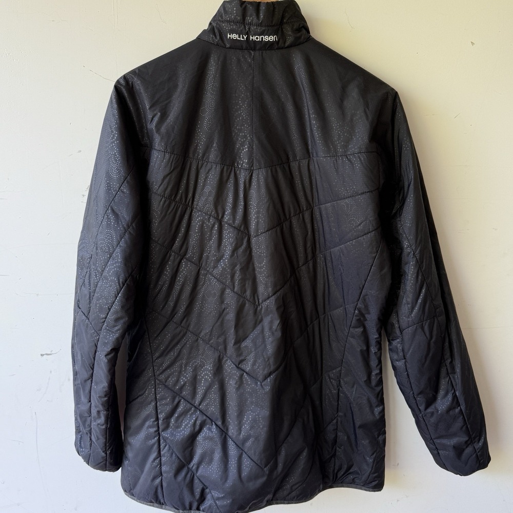 Helly Hansen Black Puffer Jacket With Swirl Detail Size XL - Picture 5 of 9